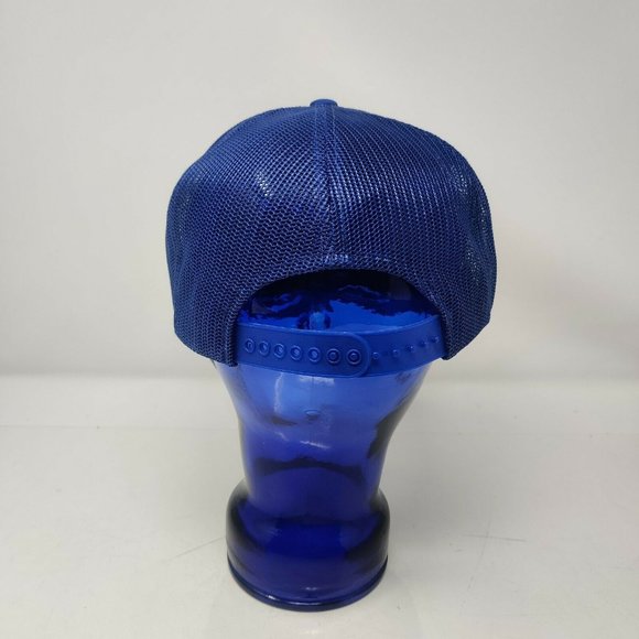 GWS Great West Steel Trucker Hat Cap Snapback White Blue - Picture 4 of 7